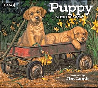 LANG Puppy 2025 Wall Calendar (25991001937)
