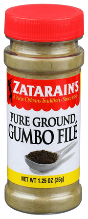 Pure Ground Gumbo File 1.25 oz by Zatarain's – 1.25 Ounce (Pack of 1), Model 0071429104136