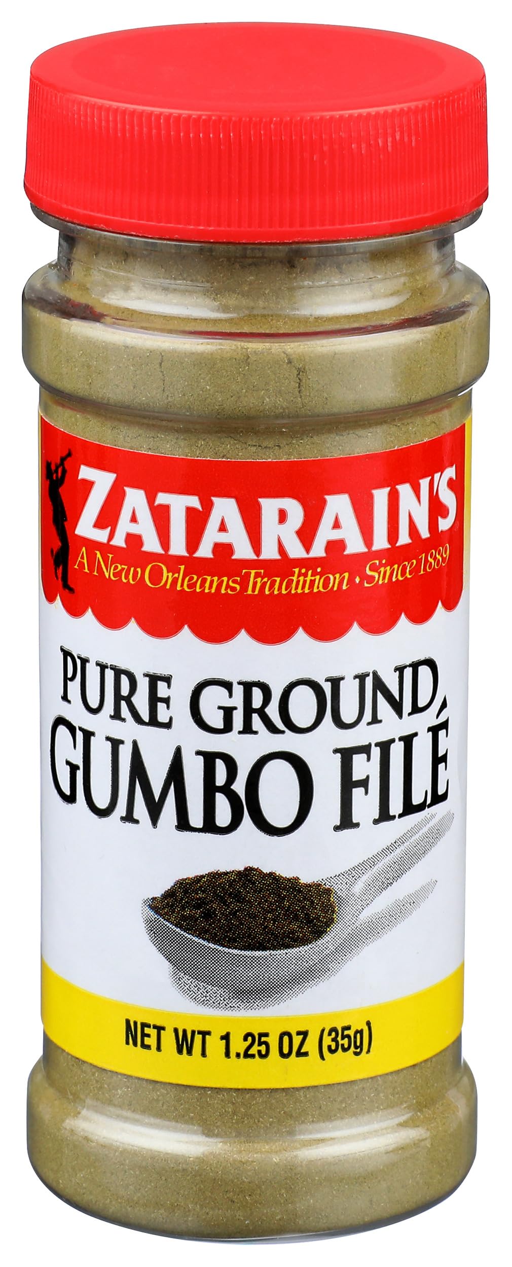 Pure Ground Gumbo File 1.25 oz by Zatarain's – 1.25 Ounce (Pack of 1), Model 0071429104136