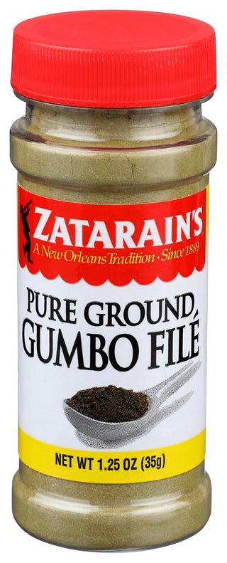 Pure Ground Gumbo File 1.25 oz by Zatarain's – 1.25 Ounce (Pack of 1), Model 0071429104136