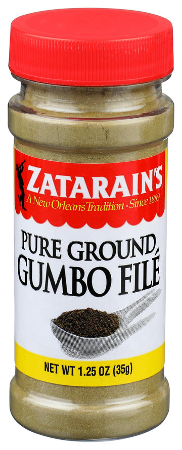 Pure Ground Gumbo File 1.25 oz by Zatarain's – 1.25 Ounce (Pack of 1), Model 0071429104136