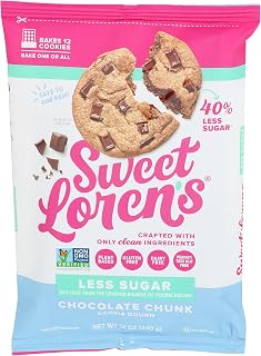 Sweet Loren's Gluten Free & Vegan Less Sugar Chocolate Chunk Cookie Dough