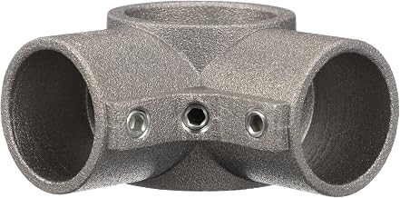 Component Hardware Brushed Aluminum Corner Cross Brace Fitting - 1-1/2" OD Legs