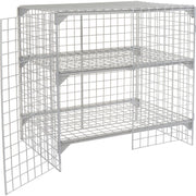 Global Industrial 4' x 2' x 4' / Grey / Industrial Storage Lockers