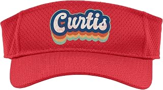 Curtis First Name Boy Vintage Style 70s 80s Personalized Sport Sun Visor