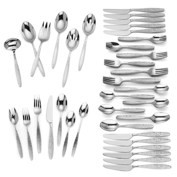 Lindfield 90 Piece Flatware Set by Lenox – Stainless Steel, Model 880931