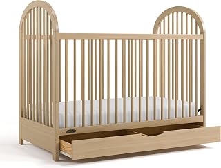 Graco Olivia 3-in-1 Convertible Crib with Drawer, Driftwood