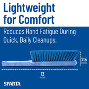8 Inch Soft Counter Brush with Polyester Bristles and 5 Inch Handle by SPARTA – 13 Inches, Plastic, Blue, Model 40480EC14