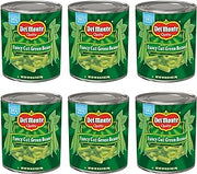 Del Monte Blue Lake Fancy Cut Green Beans, Canned Vegetables, 6.31 lb, Pack of 6