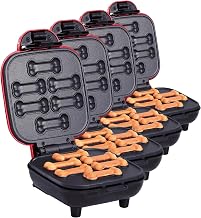 DASH Mini Dog Treat Maker, Small, Red (Pack of 4)