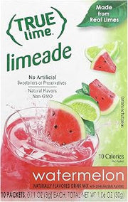 True Citrus Lime Watermelon Aqua Fresca Sticks 10 Count, 1.06 Ounce