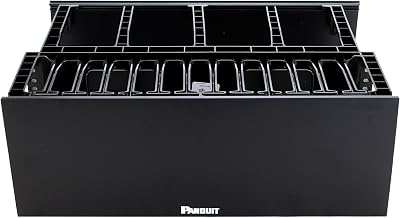 Panduit NM4 Horizontal Cable Manager, Black
