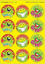 Trend Enterprises Inc. T-83310 Ribbeting Rewards/Pineapple Stinky Stickers, 48 Count