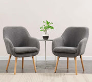 Convenience Concepts Sherpa Gray / Chair / (L) 25.25 in. x (W) 26.75 in. x (H) 33.5 in. Chairs