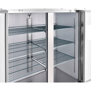 Global Industrial Reach-in Refrigerator with 2 Solid Doors by Nexel – 32.2"L x 54"W x 82.2"H, 47.0 cubic_feet, Stainless Steel, Model CFD-2RR-HC