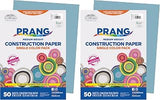 Prang (Formerly SunWorks) Construction Paper, Sky Blue, 9" x 12", 50 Sheets (Pack of 2)