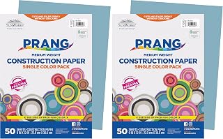 Prang (Formerly SunWorks) Construction Paper, Sky Blue, 9" x 12", 50 Sheets (Pack of 2)