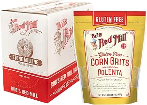 Bob's Red Mill Gluten Free Corn Grits/Polenta, 24oz (Pack of 4) - Gluten Free, Vegan, Kosher