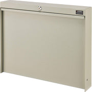 Wall Mounted Fold Down Shop Desk with keyed Lock by Global Industrial – Standard, Steel, Tan, Model 249997