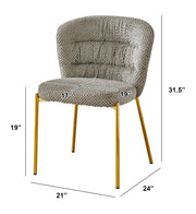 Best Quality Furniture Gray / Gold / Contemporary / 1 Chairs