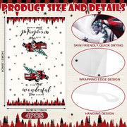 SiliFine Christmas Kitchen Set, 12 Pieces with Towels, Mitts and Pot Holders, Multicolor