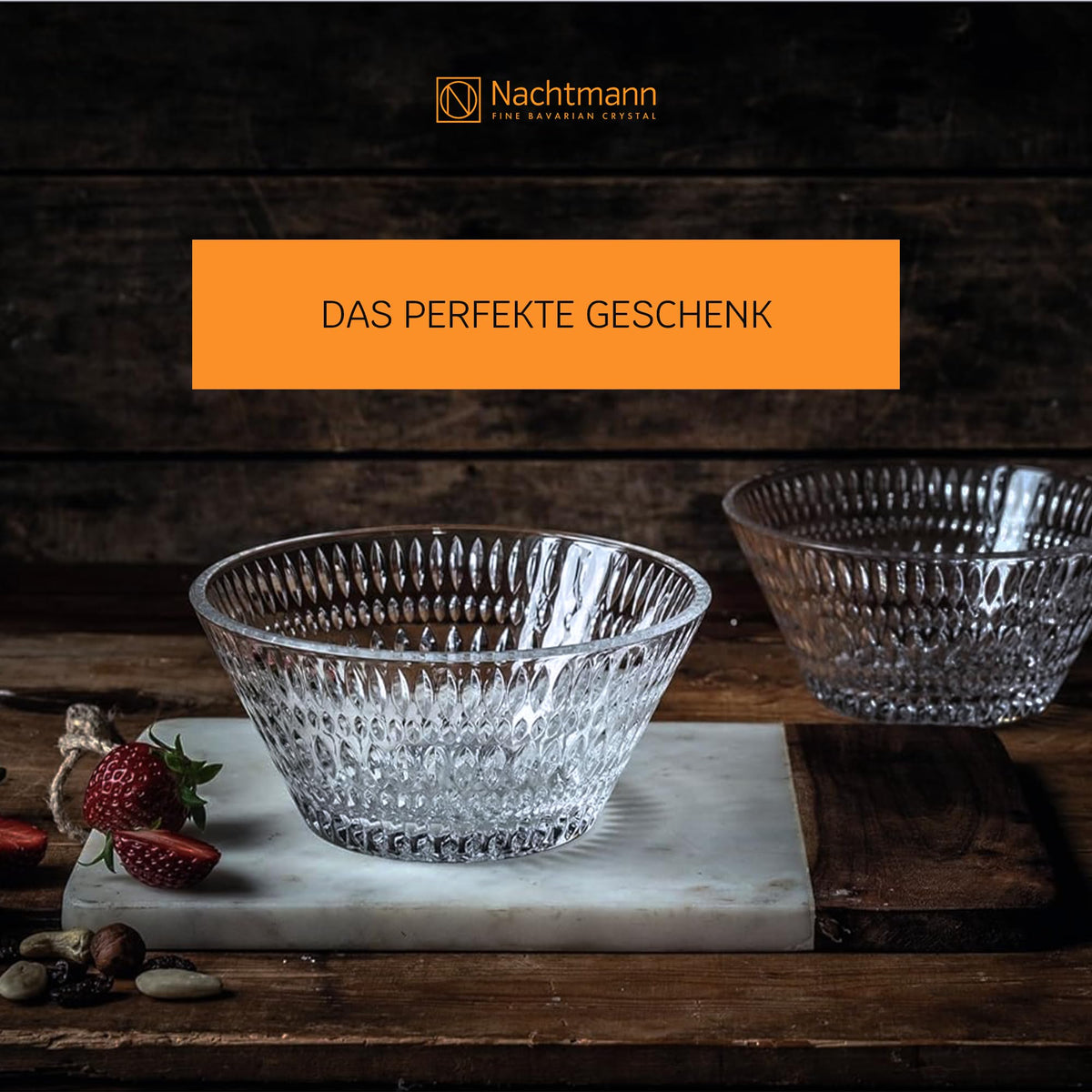 4 Crystal Glass Servings by by Nachtmann – std, Crystal glass, Transparent, Pack of 4, Model 105766
