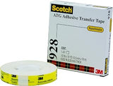 Scotch 3M™ 928 Repositionable Adhesive Transfer Tape, 1/2" x 36 yds, White, 72/Case, 3M Stock# 7100016838