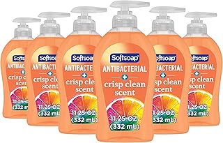 Softsoap Antibacterial Liquid Hand Soap, Crisp Clean Scent, 11.25 fl oz