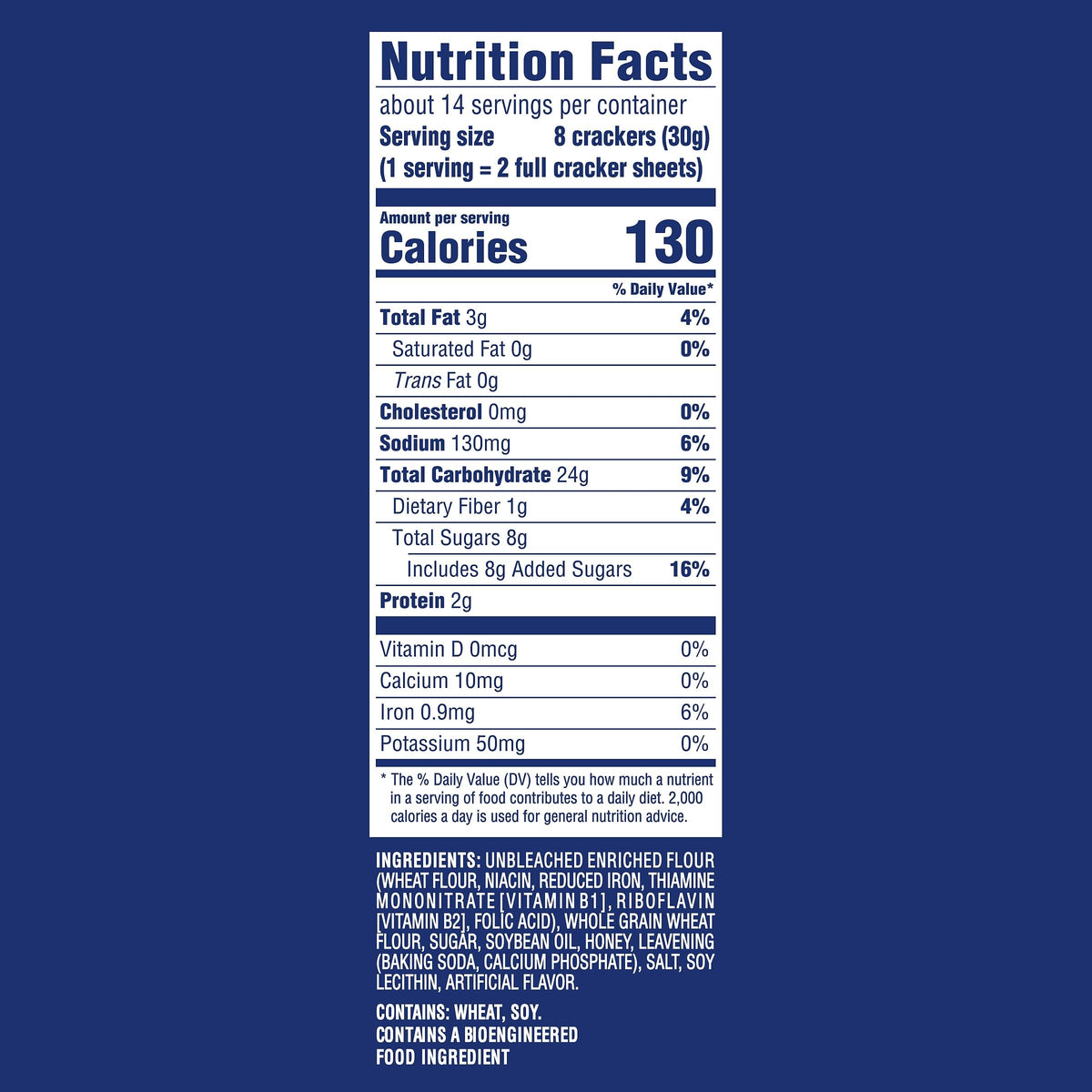 Honey Maid 14.4 Ounce (Pack of 1) / 1 Graham Crackers