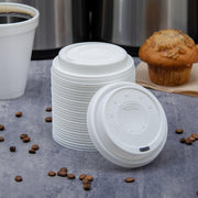DART 16EL White Cappuccino Plastic Lid Fit For Hot/Cold Foam Cup by SOLO – 16 oz, 24.0 fluid_ounces, Plastic, WHITE, Pack of 1000