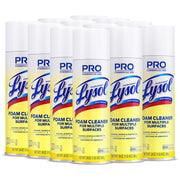 Professional Disinfectant Foam Cleaner by Lysol – 1 Count (Pack of 12), Cotton, White, Pack of 12, Model 02775CT