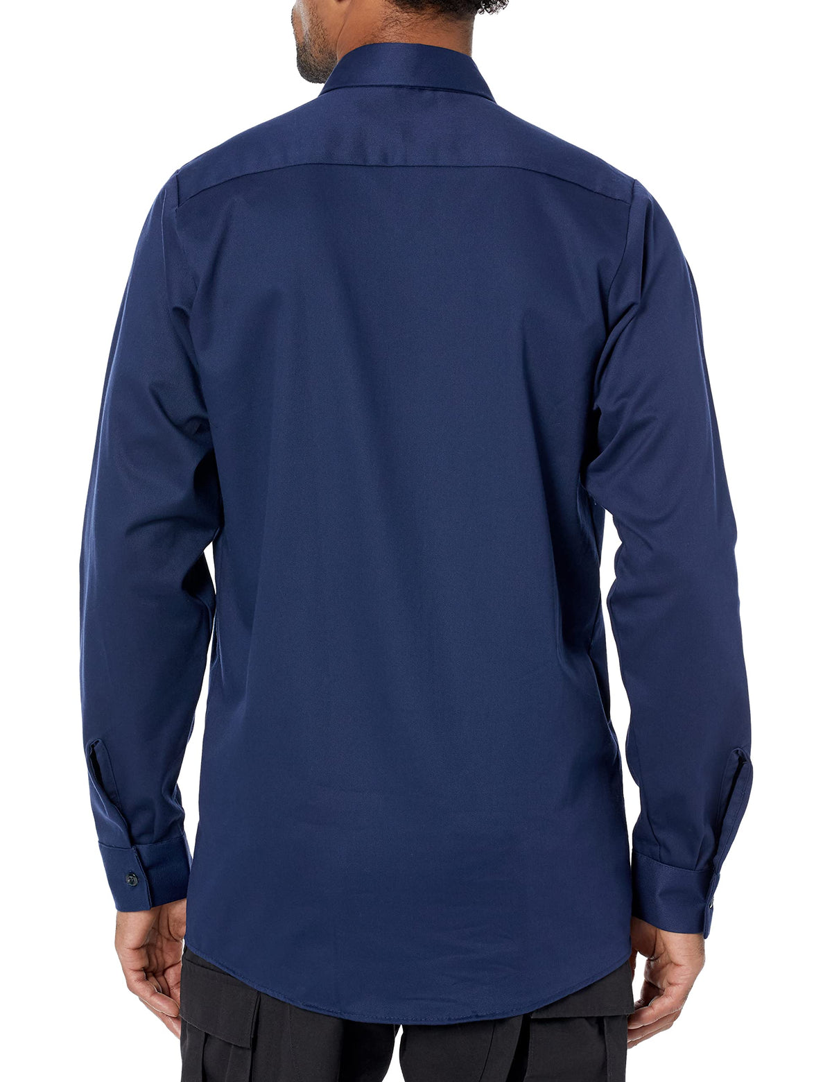 Men's Wrinkle-Resistant Cotton Work Shirt by Red Kap – Large, Cotton, Navy, Model SC30NV RG L