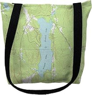 Betsy Drake TY1096M 16 x 16 in. Friends Lake Adirondacks New York Nautical Map Tote Bag - Medium