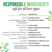 Pantene 9.6 Fl Oz (Pack of 1) / Bamboo / 1 Shampoos