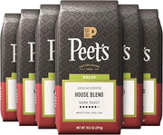 Peet's Coffee Ground Coffee Dark Roast, Decaf House Blend, 63 Ounces