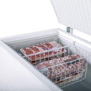 Commercial Chest Freezer with Solid Top 60.2 Inch Wide with Locking Lid by MAXX Cold – 15.9 Cubic Feet, 450.0 liters, White, Model MXSH15.9SHC