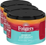 Folgers Simply Smooth Ground Coffee, Mild Roast, 23 Ounce Canister (Pack of 3)