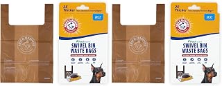Arm & Hammer Heavy Duty Pet Waste Bags for Swivel Bin & Rake Dog Pooper Scooper,Refill Bags (Packaging May Vary),(Pack of 40)