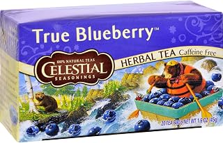 Celestial Seasonings True Blueberry Herbal Tea, 20 Count