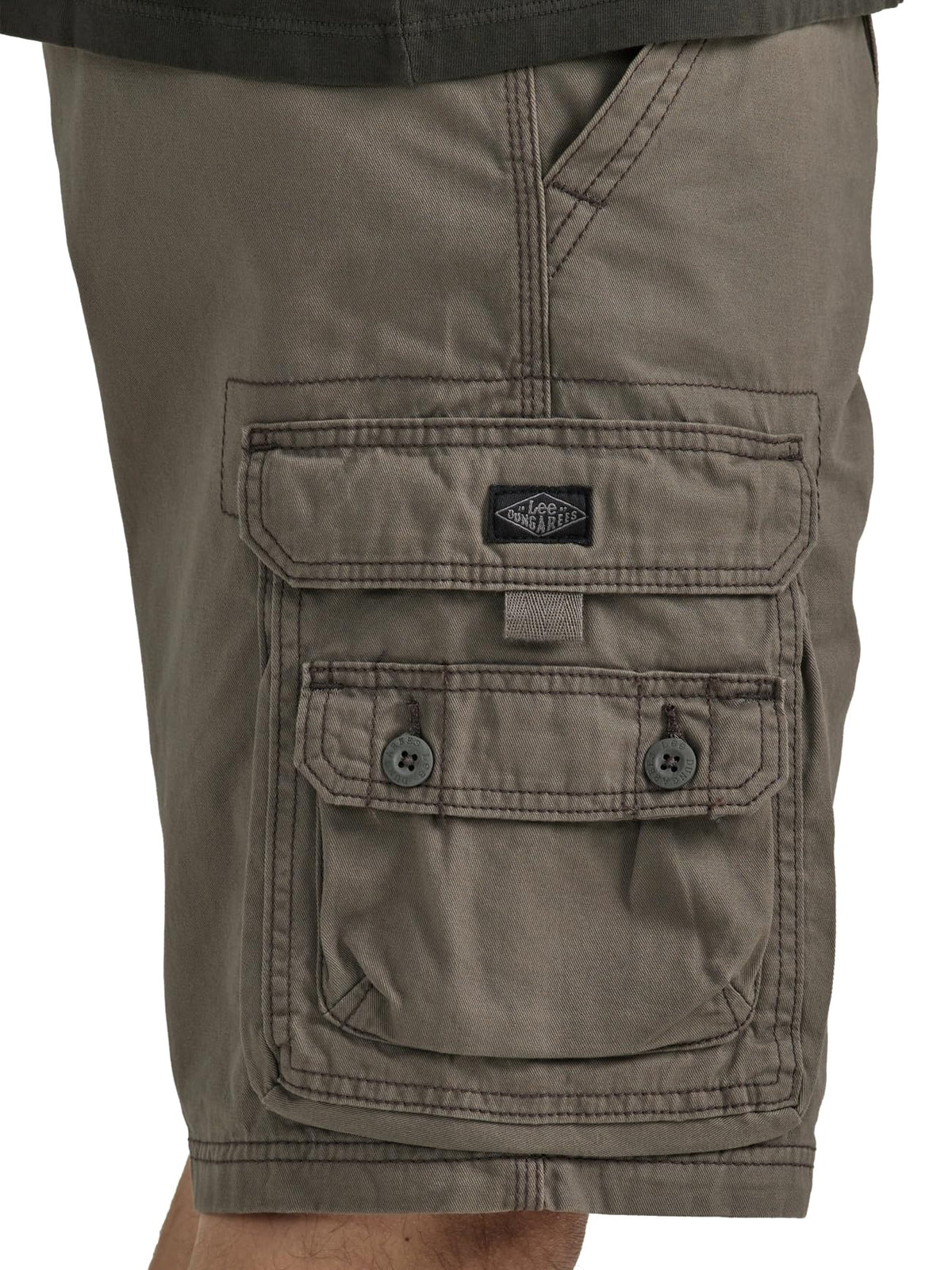 Big & Tall Dungarees Belted Wyoming Cargo Short by Lee – 50, Cotton, Vapor, Model 22829