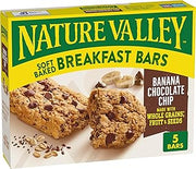 Nature Valley Banana Chocolate Chip Soft Baked Breakfast Bars, 5 ct