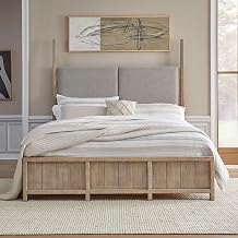 Liberty Furniture Proximity Place California King Panel Bed Transitional Bedroom Bed Frame - Barley Buff Birch Wood