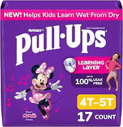 Pull-Ups Girls' Potty Training Pants, Size 4T-5T, 17 Count