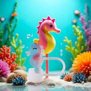 Cute seahorses Straw Straw Cover Cap by WLngtv – 1.0, Silicone, Chroma, Model DWC162