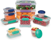 Sistema Food Storage Containers | Meal Prep Containers with Lids Lunch Boxes Snack Containers & More | Stackable & Airtight | BPA Free | Pack of 20