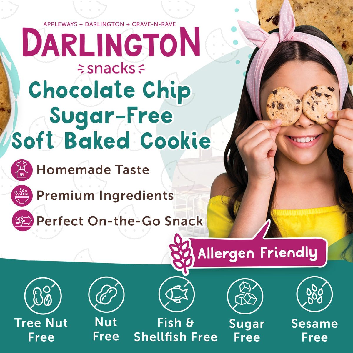 Darlington Snacks Chocolate Chip (Sugar-Free) / 0.75 Ounce (Pack of 106) / 106 Chocolate
