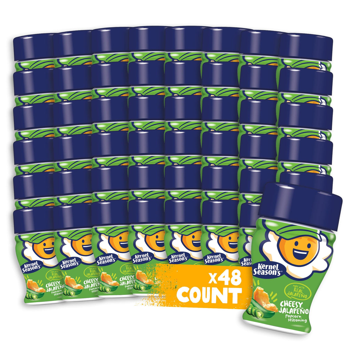 Kernel Season's Cheesy Jalapeno / 0.9 Ounce (Pack of 48) / 48 Popcorn Salt