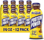 Nesquik Protein Power Chocolate Milk Drink, 14 Fl Oz, 12 Pack