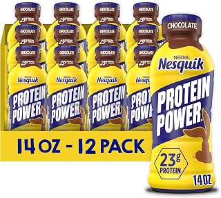 Nesquik Protein Power Chocolate Milk Drink, 14 Fl Oz, 12 Pack
