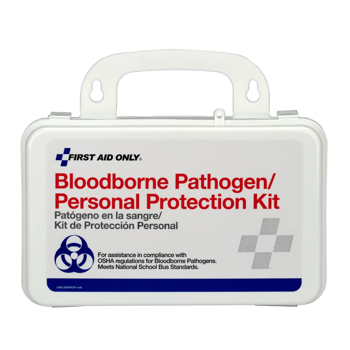 First Aid Only BBP/Personal Protection Kit by Pac-Kit – 8" x 3" x 5", White, Model 3065